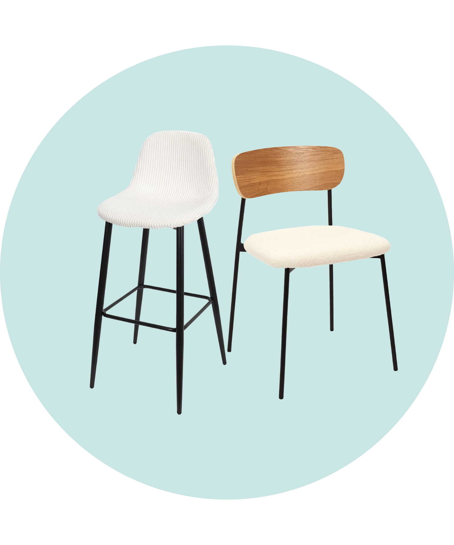 Chaises et assises de bar