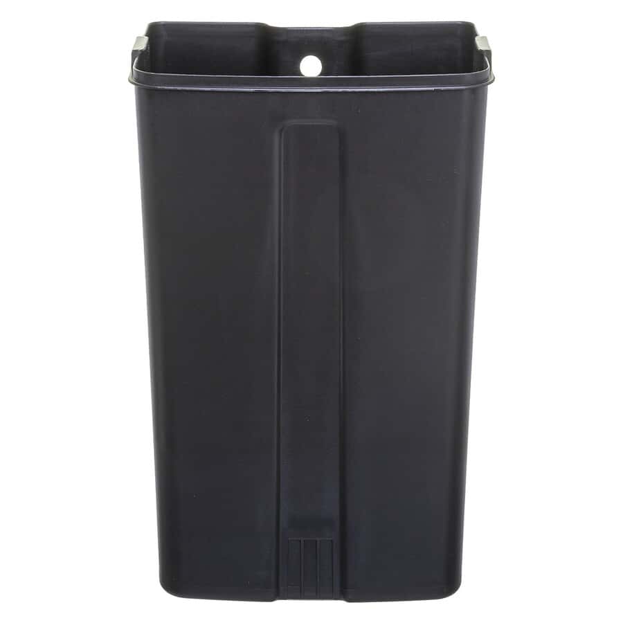 Poubelle rectangulaire à pédale métal 30L, Inox