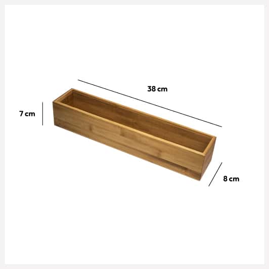 Organiseur bambou 8x38 cm