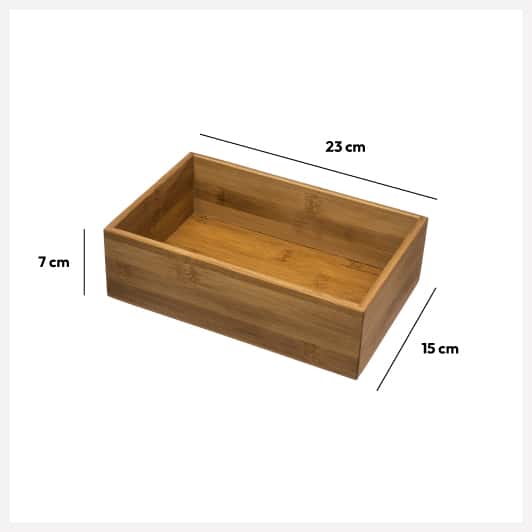 Organiseur bambou 15x23 cm