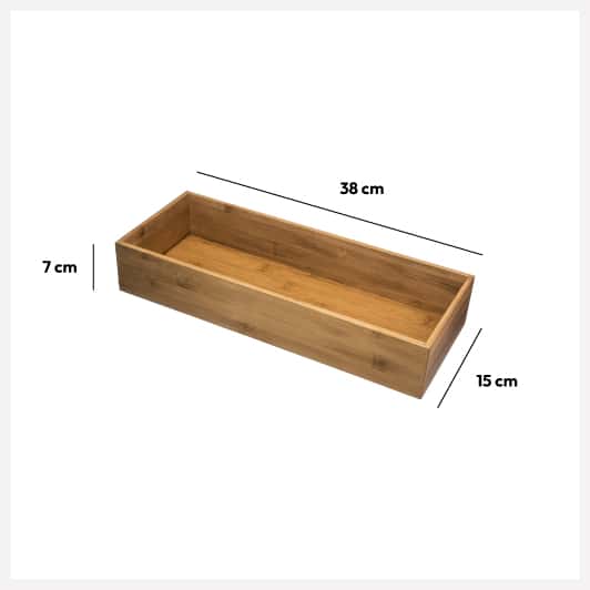 Organiseur bambou 15x38 cm