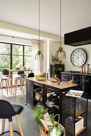 Chaise de bar Maxon Blanc