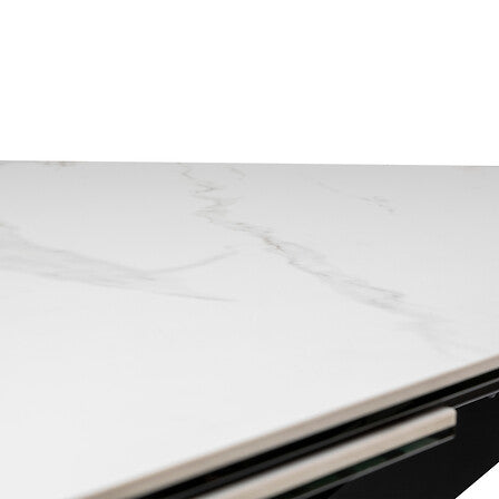 Table céramique extensible Boot effet marbre