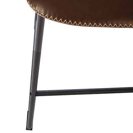 Chaise de bar Loïs Marron