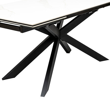 Table céramique extensible Boot effet marbre