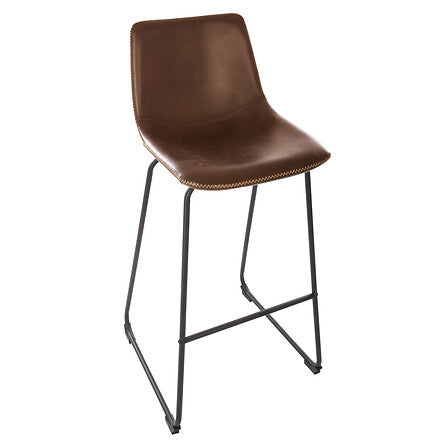 Chaise de bar Loïs Marron