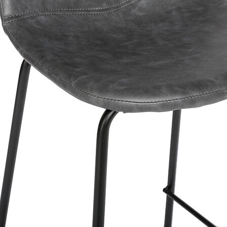 Chaise de bar Valdi Gris