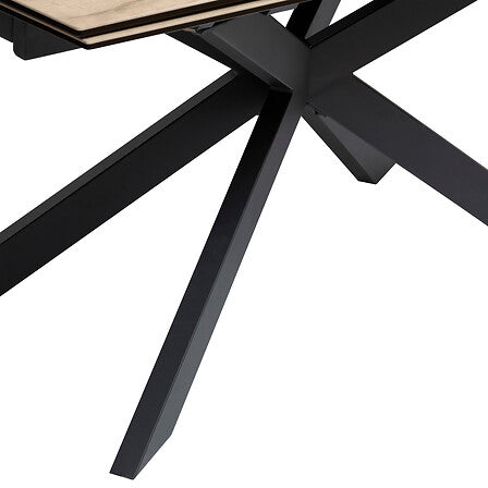 Table céramique extensible Boot effet bois 160-240cm