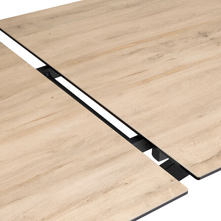 Table céramique extensible Boot effet bois 160-240cm