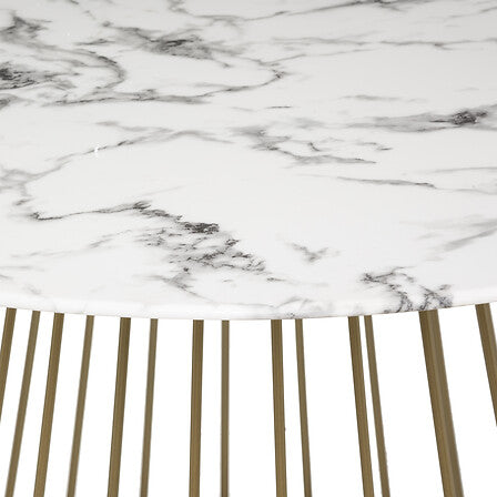 Table ronde Rayo effet marbre