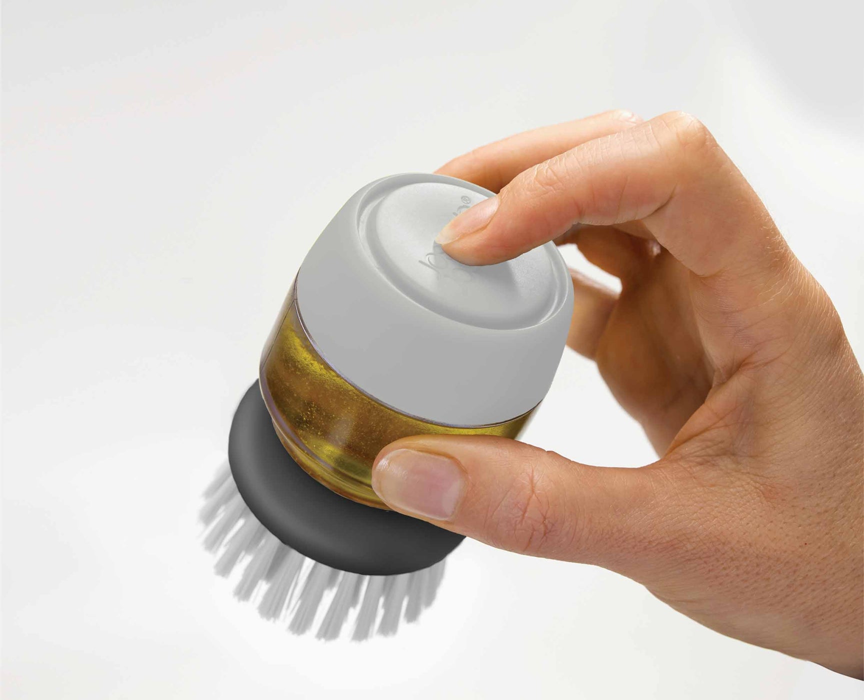 Brosse avec Réservoir Liquide Vaisselle
