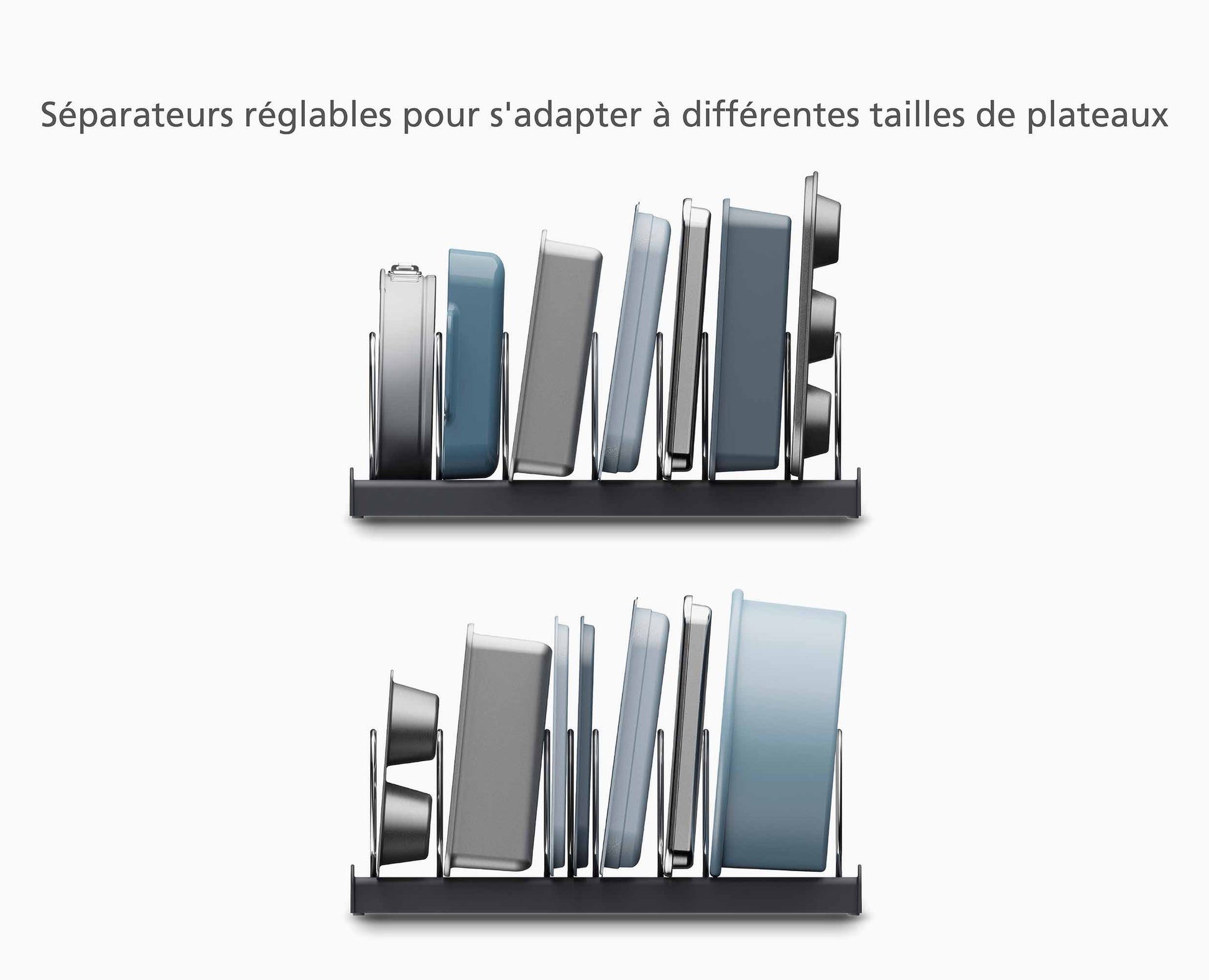 Organisateur de Moules en Gris