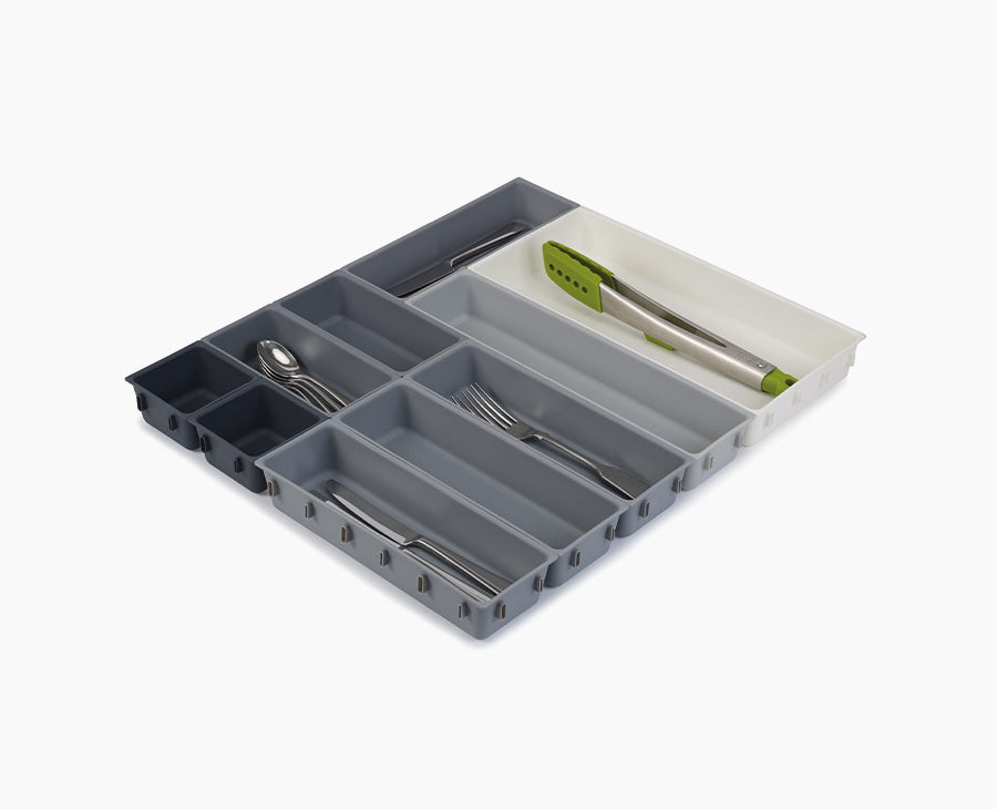 Set Compartiment de Rangement 10 pièces en Gris