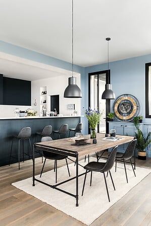 Chaise de bar Valdi Gris