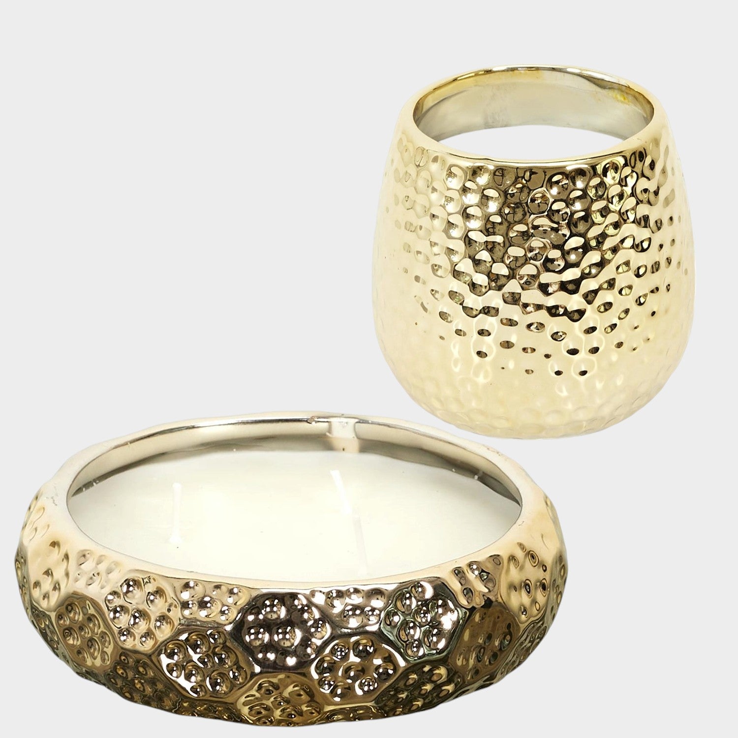 Bougie parfumée martelée Lot de 2