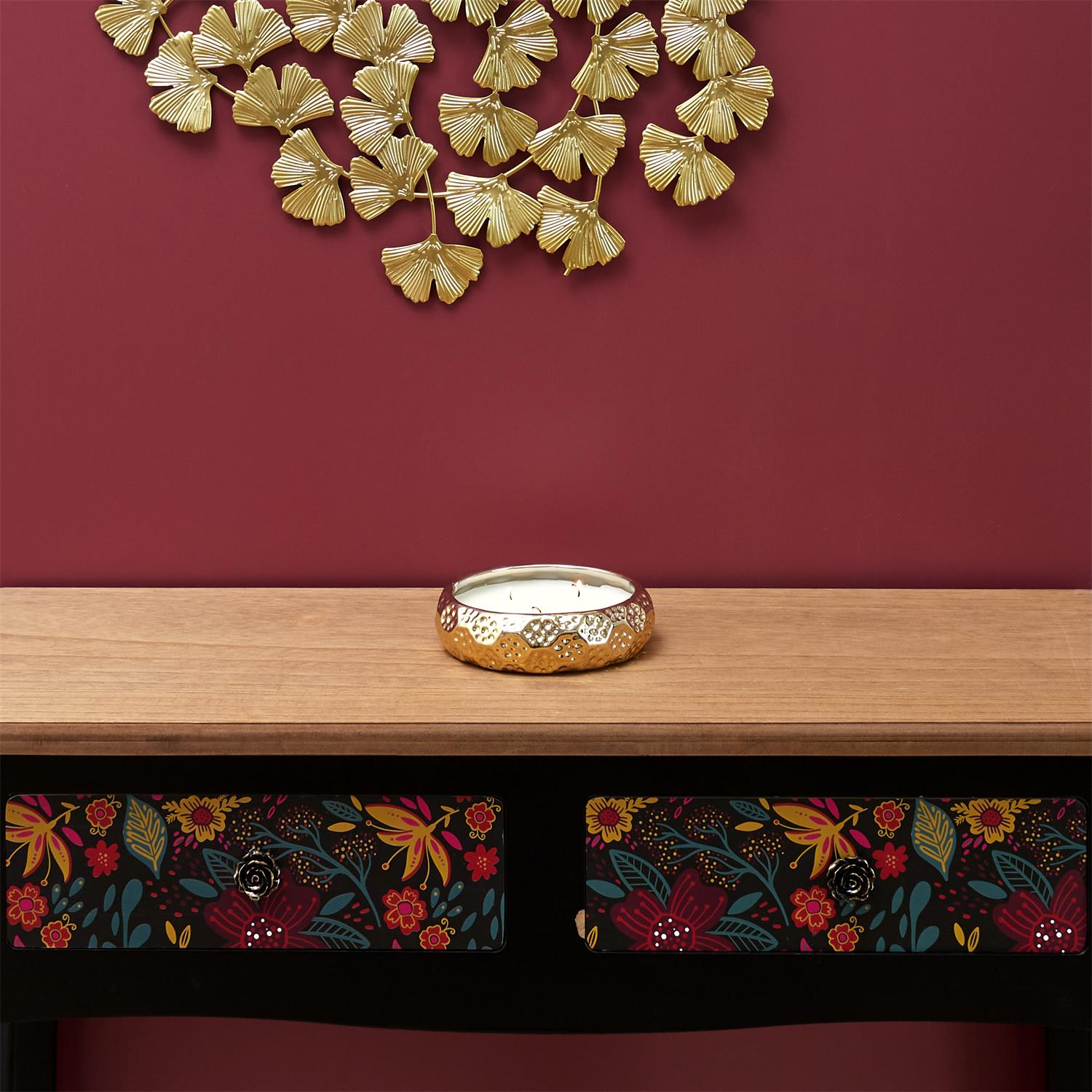 Bougie parfumée céramique or du temps 3 mèches