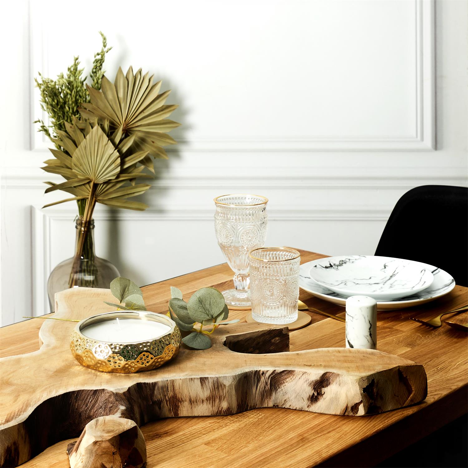 Bougie parfumée céramique or du temps 3 mèches