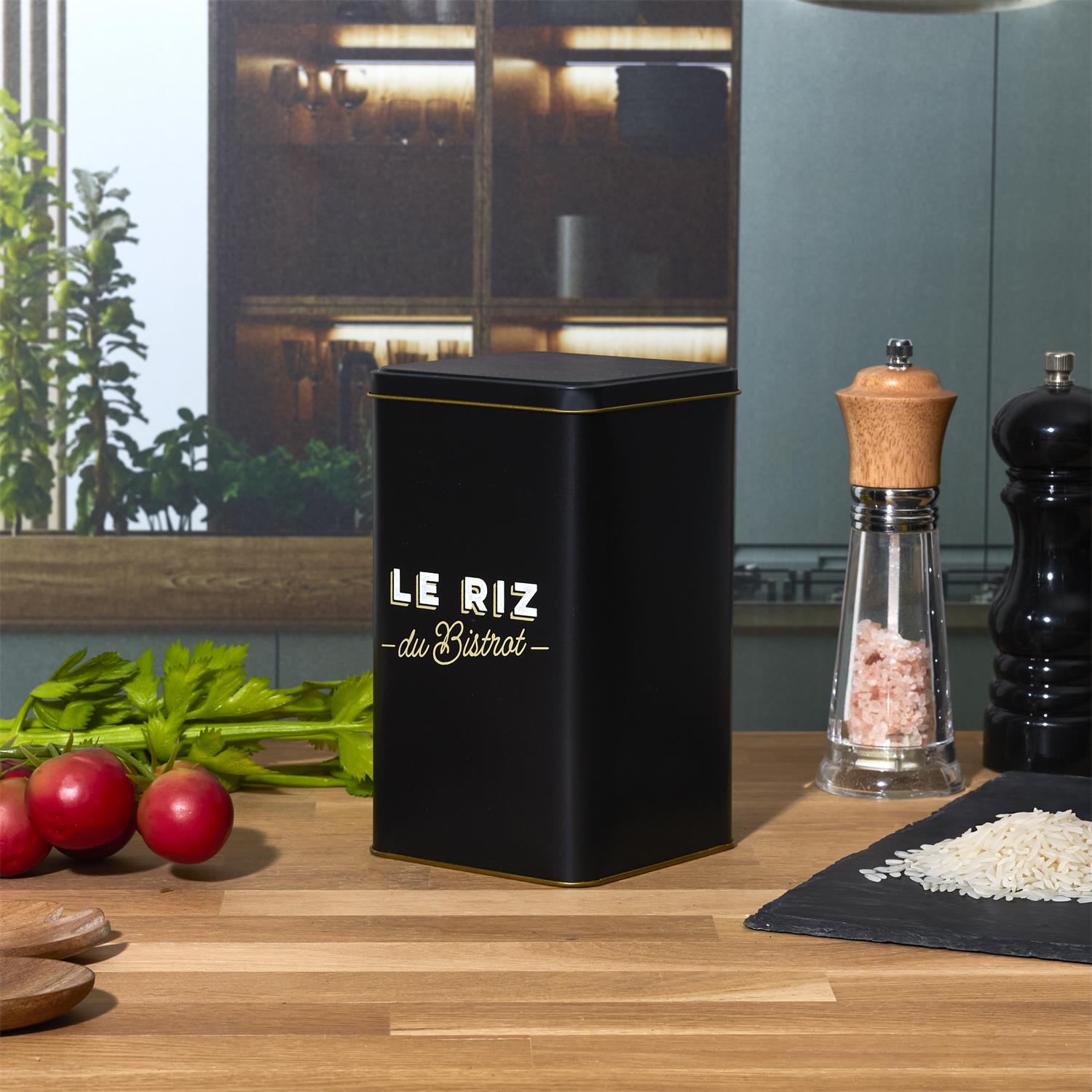 Boit métal riz Bistrot