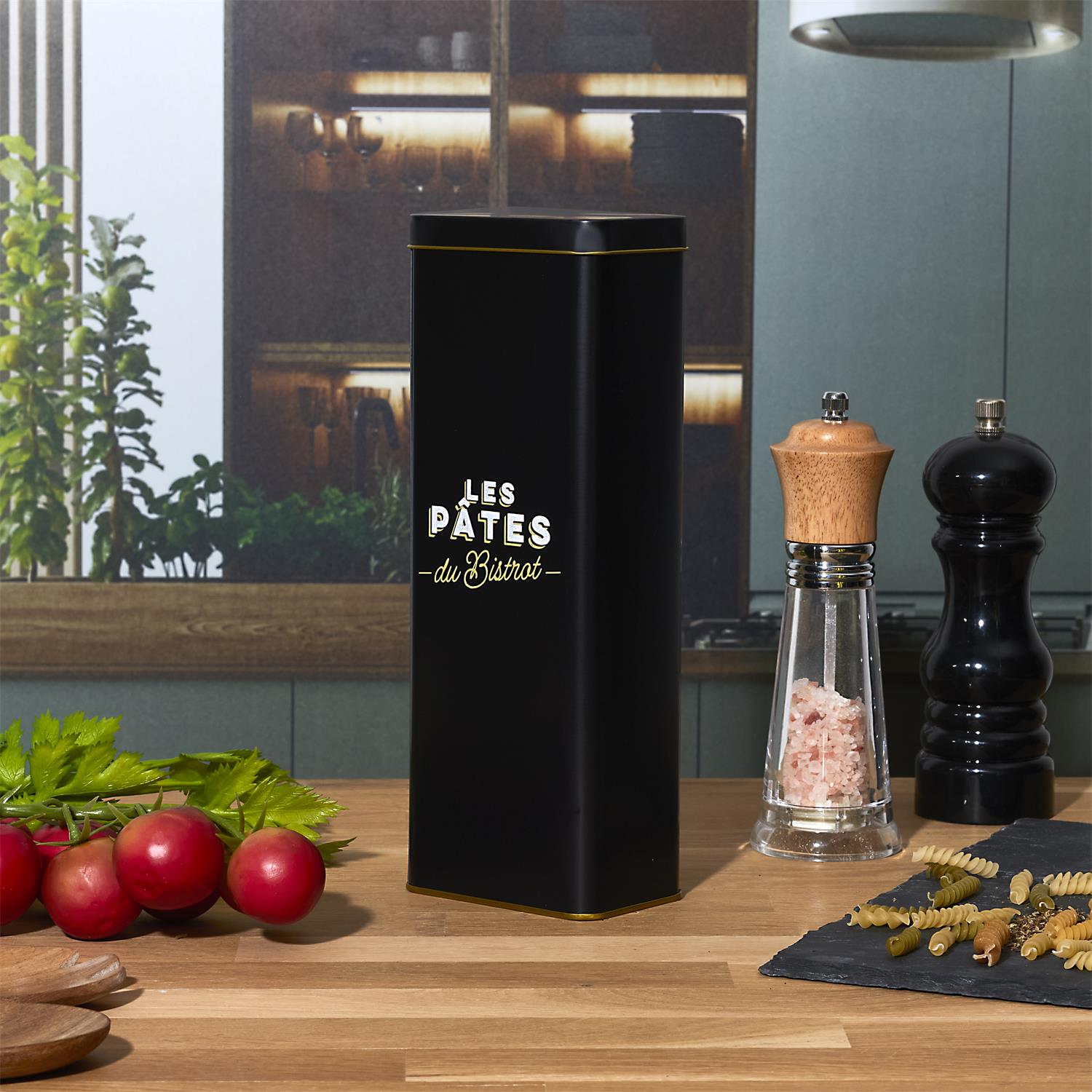 Boit métal spaghettis Bistrot