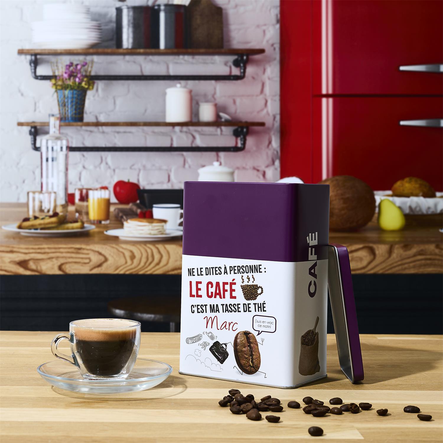 Boite métal café Marc