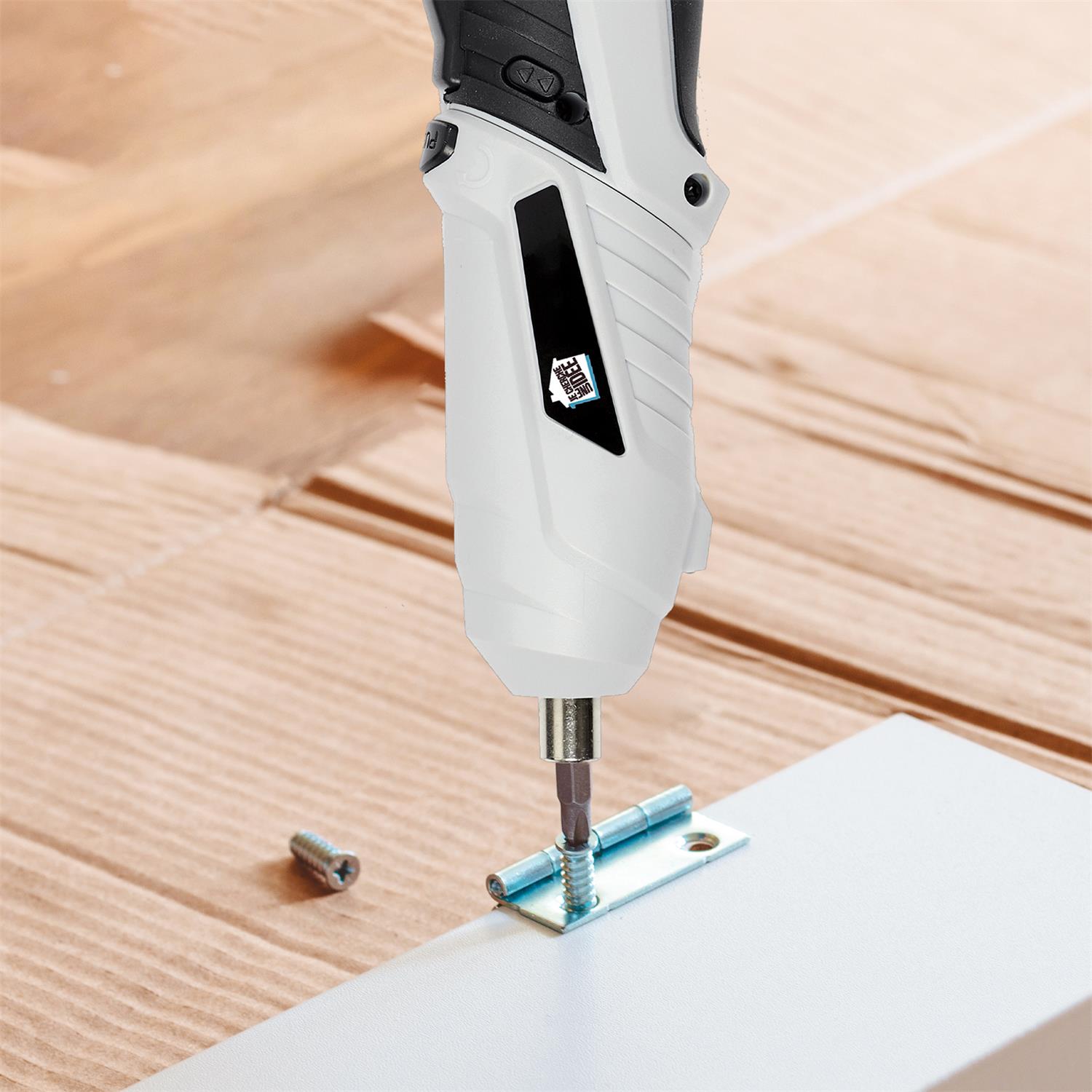 Tournevis sans fil à tête rotative