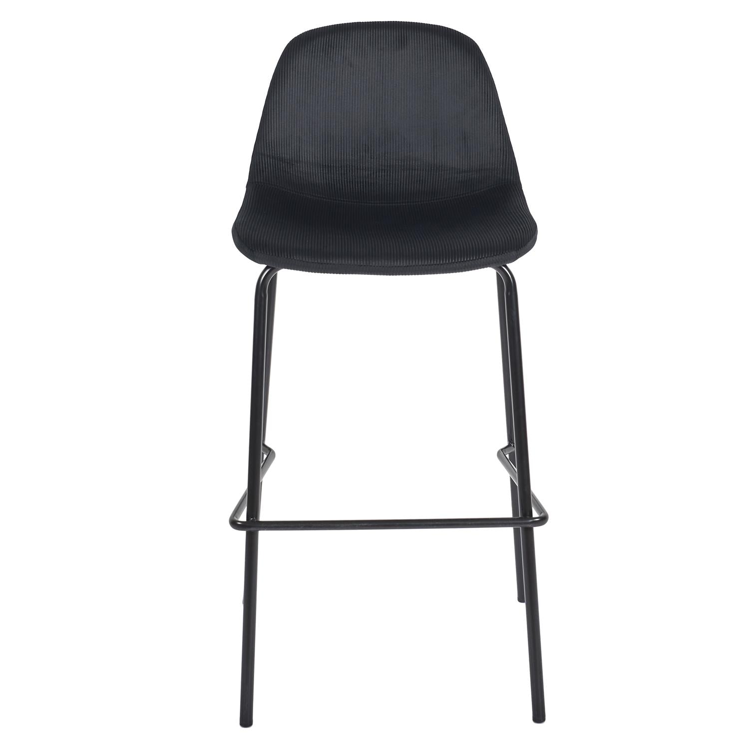 Chaise de bar Giulia noir