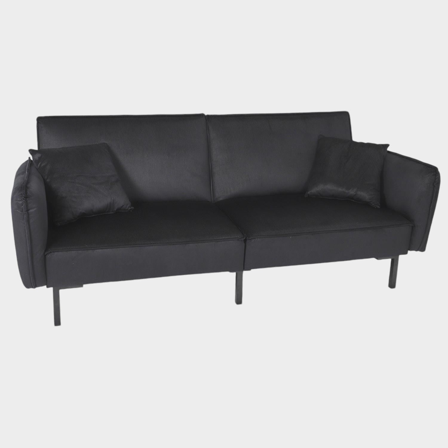 Canapé convertible velours Giulia noir