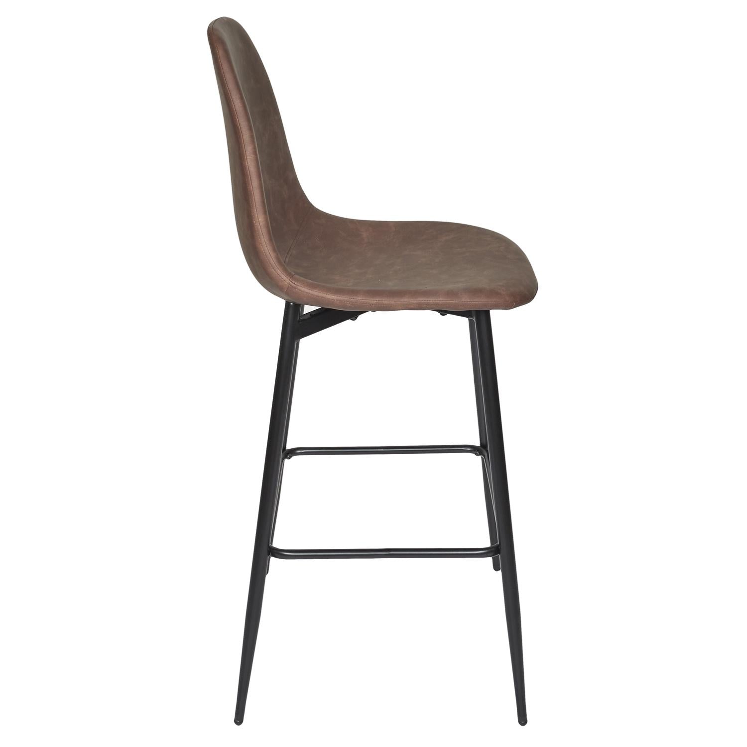 Chaise de bar Amber marron