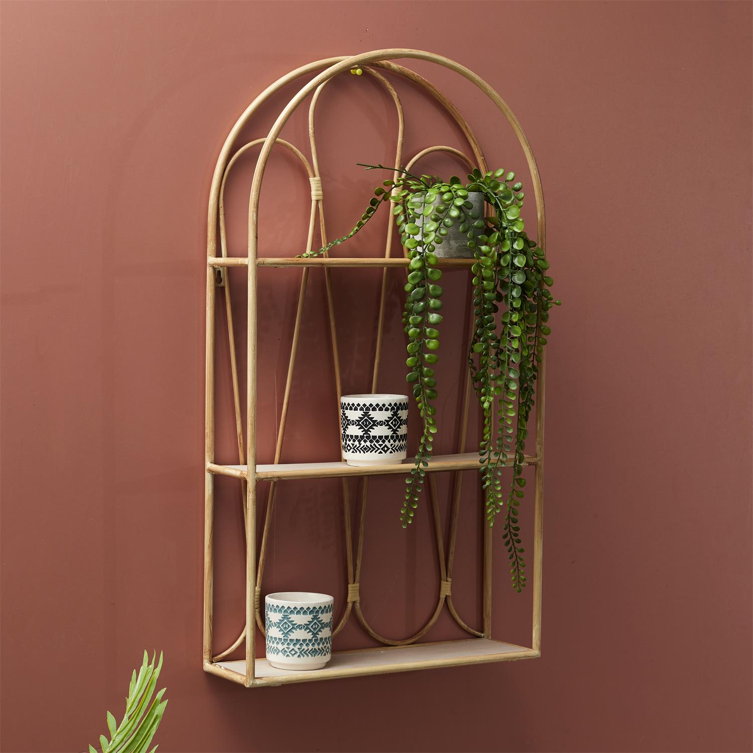 Etagère murale déco arche java