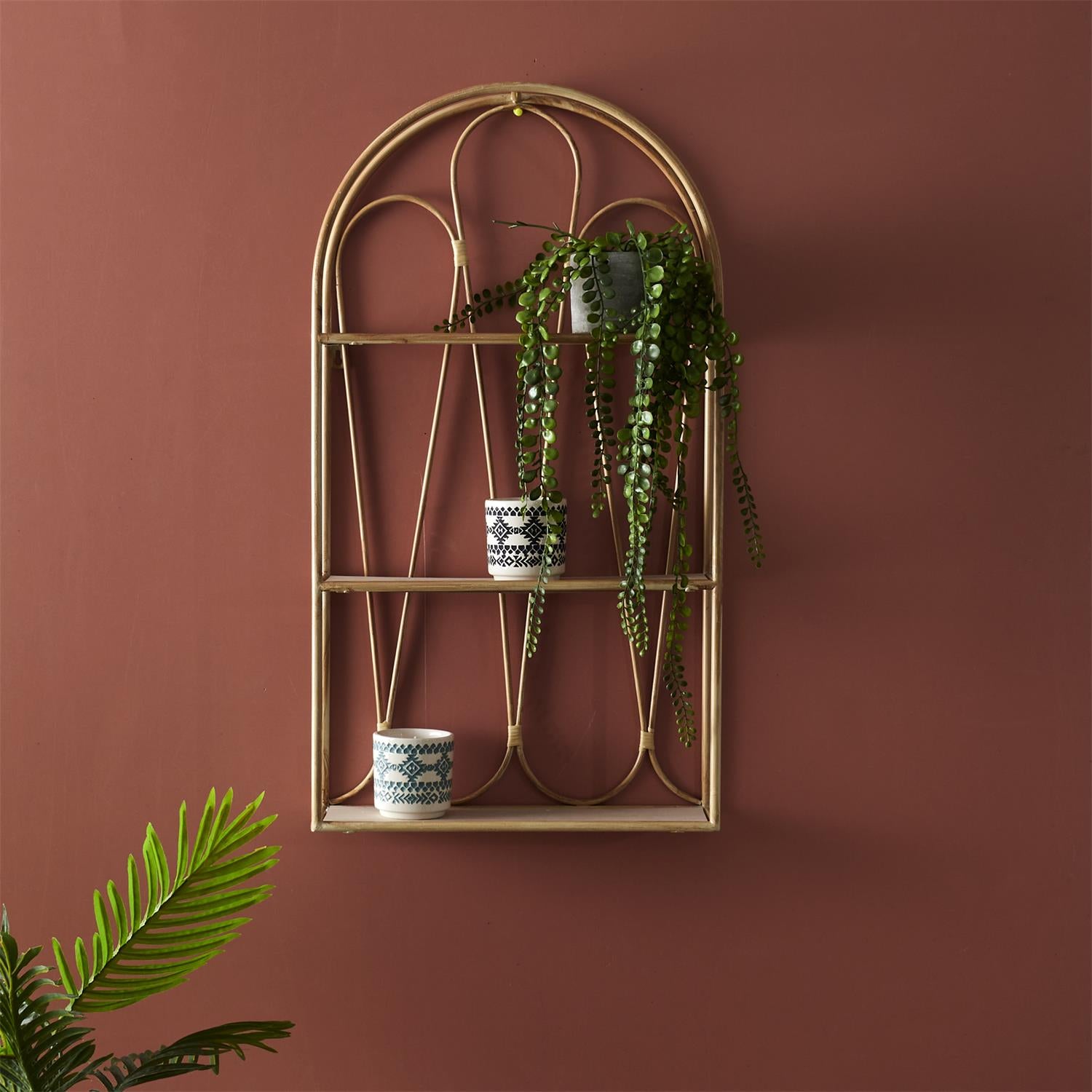 Etagère murale déco arche java