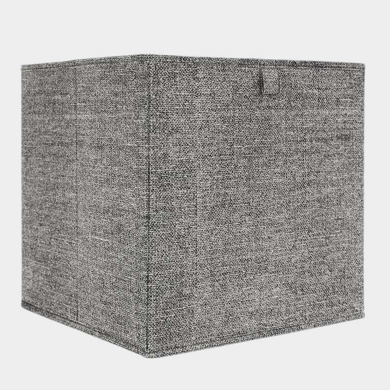 Cube de rangement pliable 30x30cm Noir chiné
