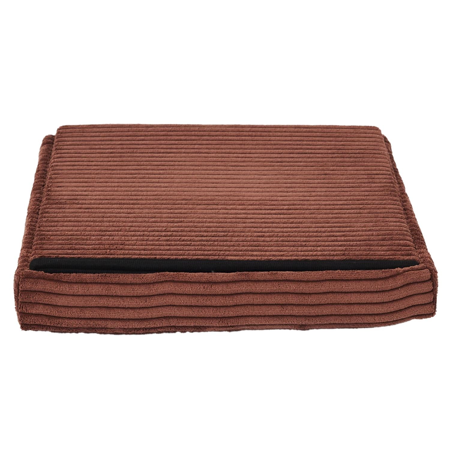 Coffre pouf pliable côtelé Scott terra