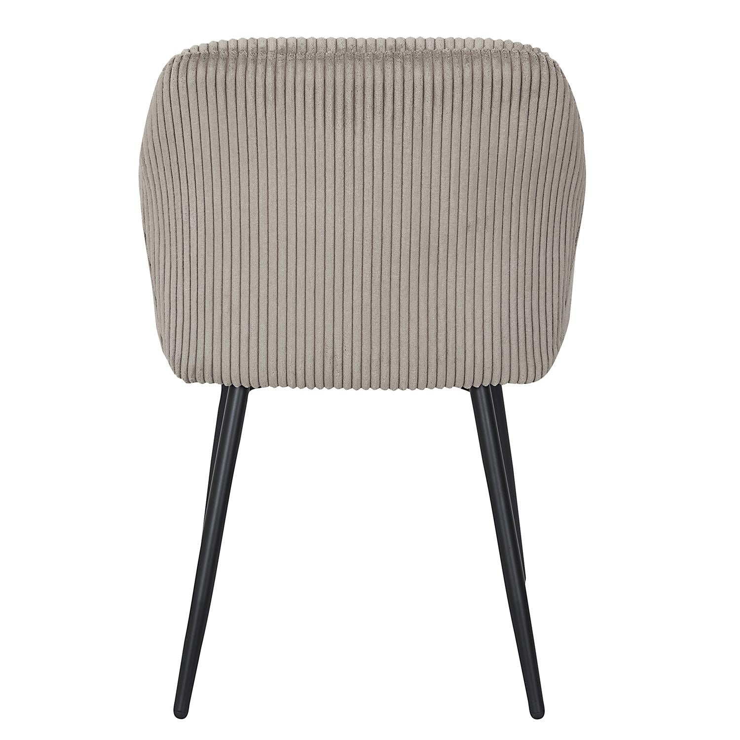 Fauteuil côtelé SCOTT Taupe