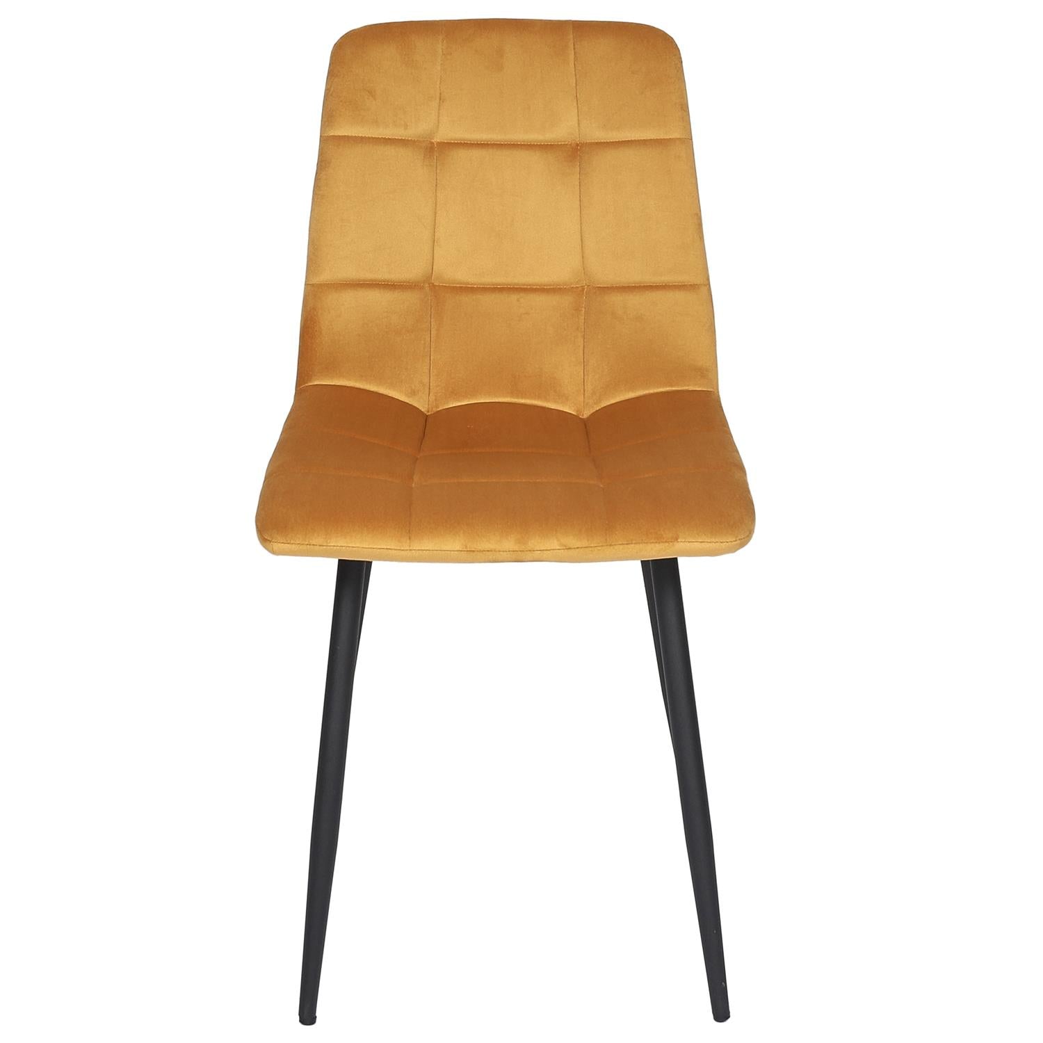 Chaise Mateo jaune moutarde