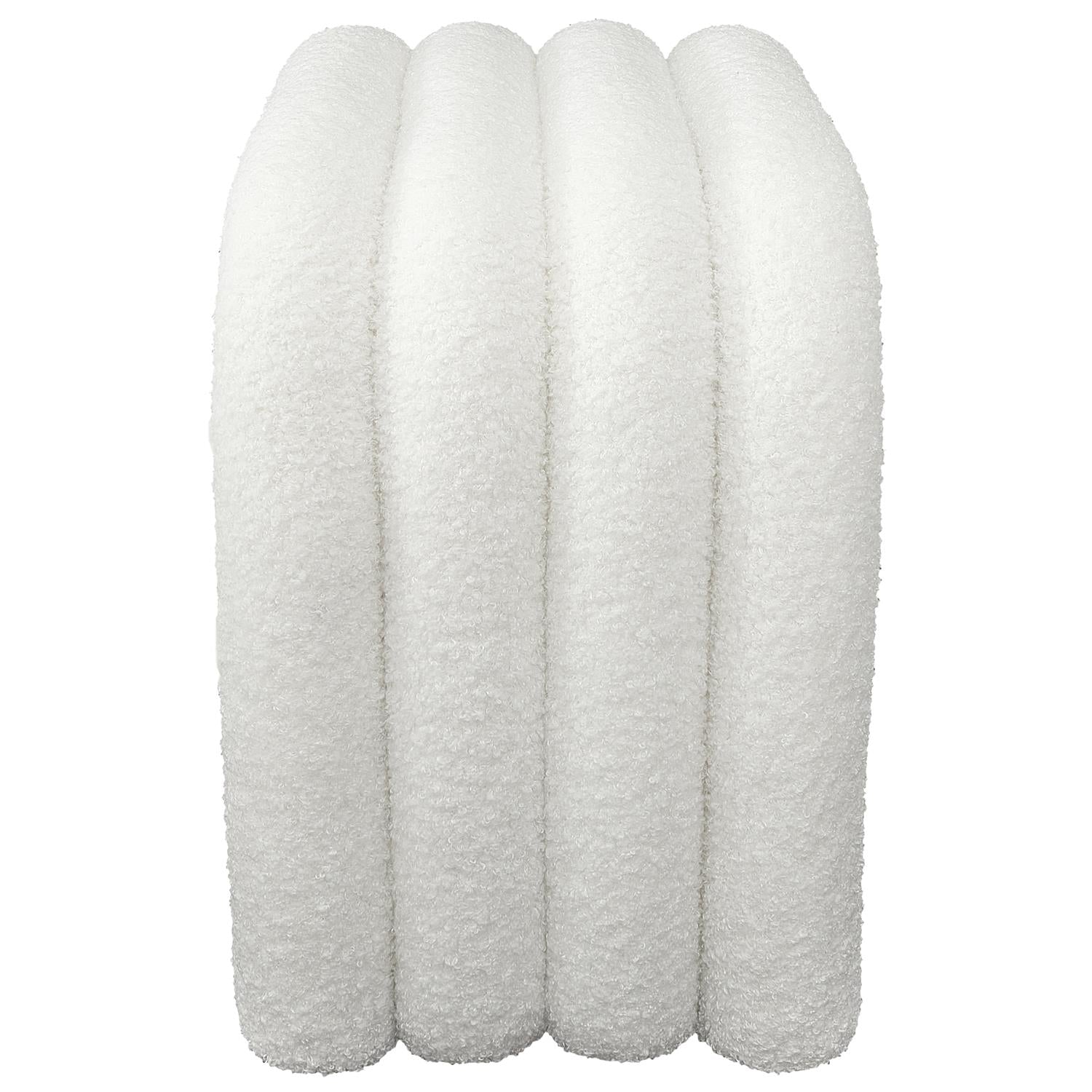 Pouf Arc bouclette blanc