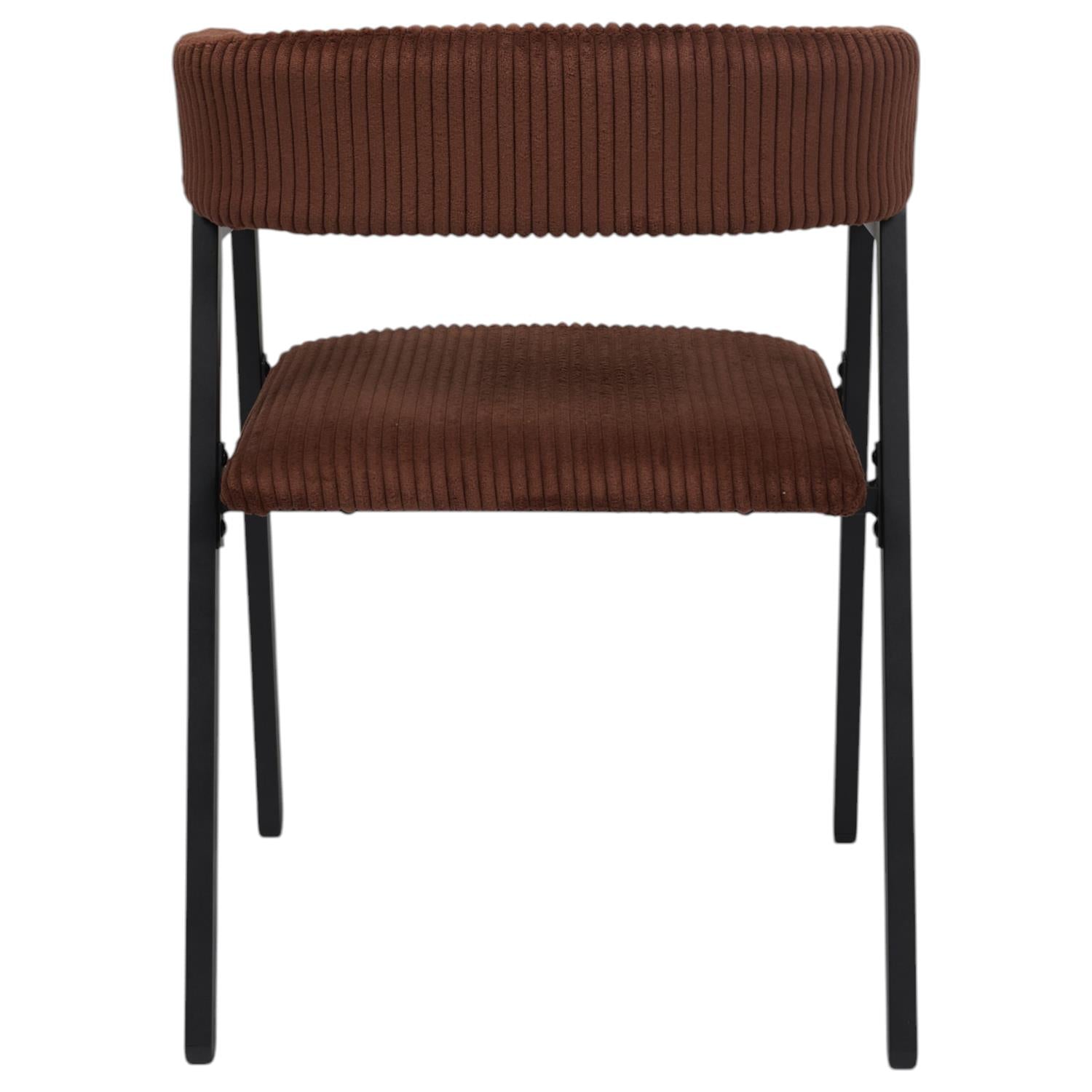 Fauteuil design côtelé Scott Terracotta