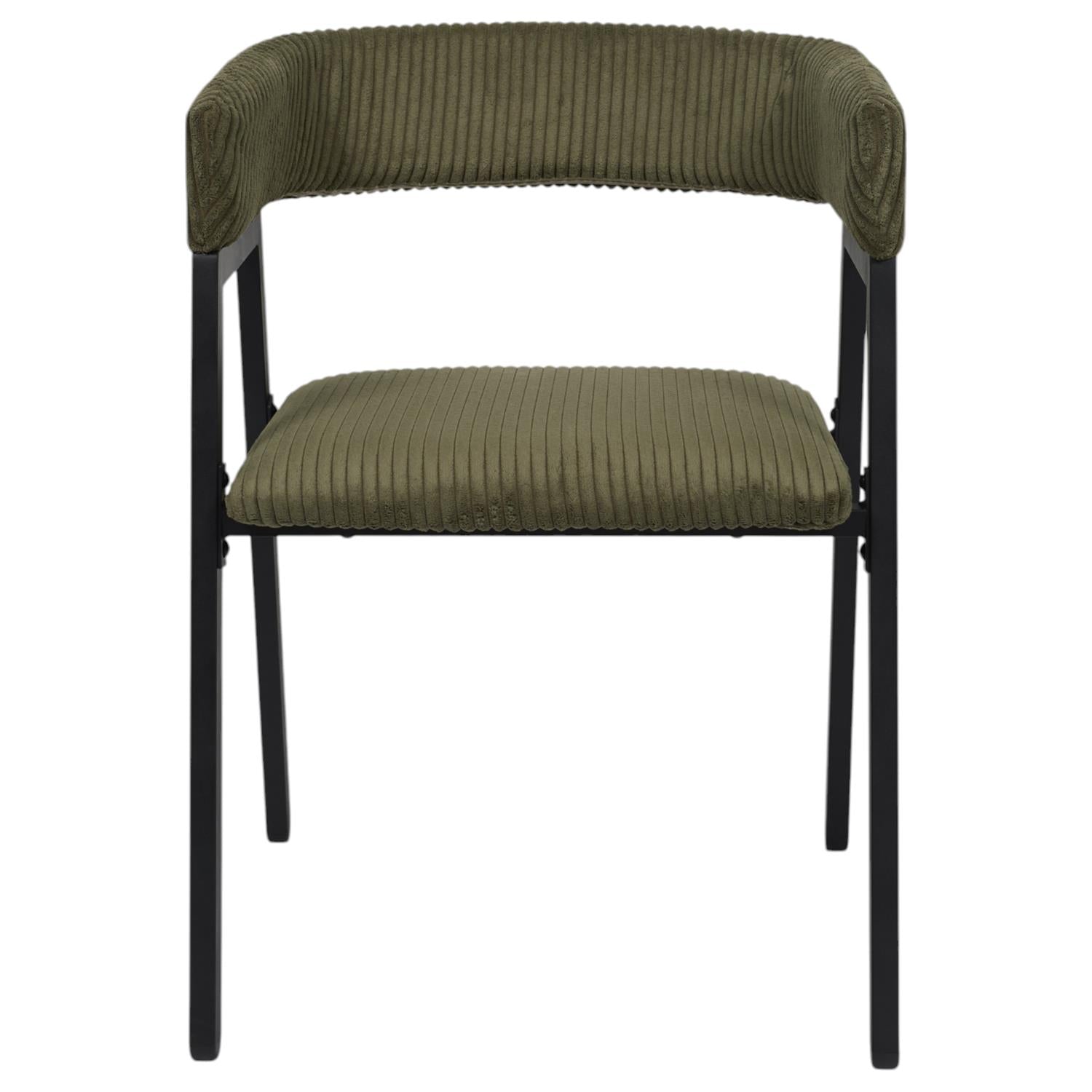 Fauteuil design côtelé Scott Vert