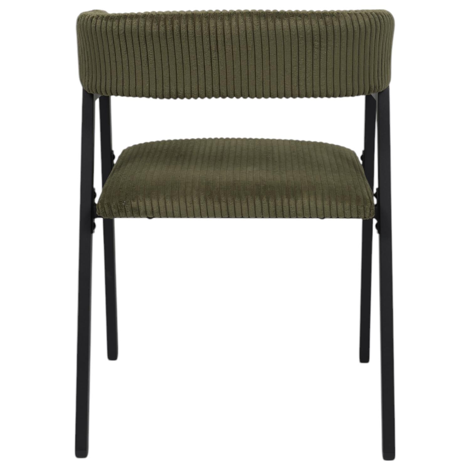 Fauteuil design côtelé Scott Vert