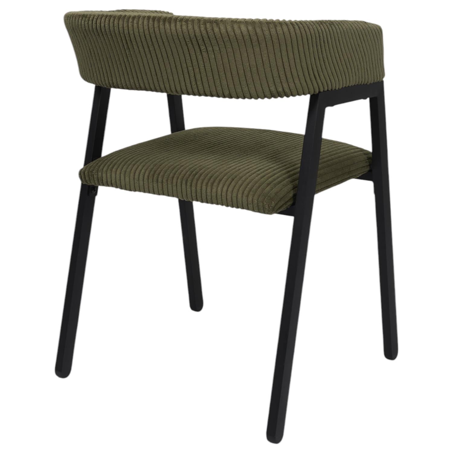 Fauteuil design côtelé Scott Vert