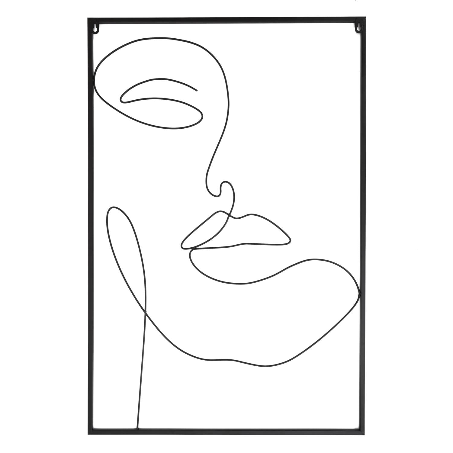 Tableau filaire visage 60x90cm