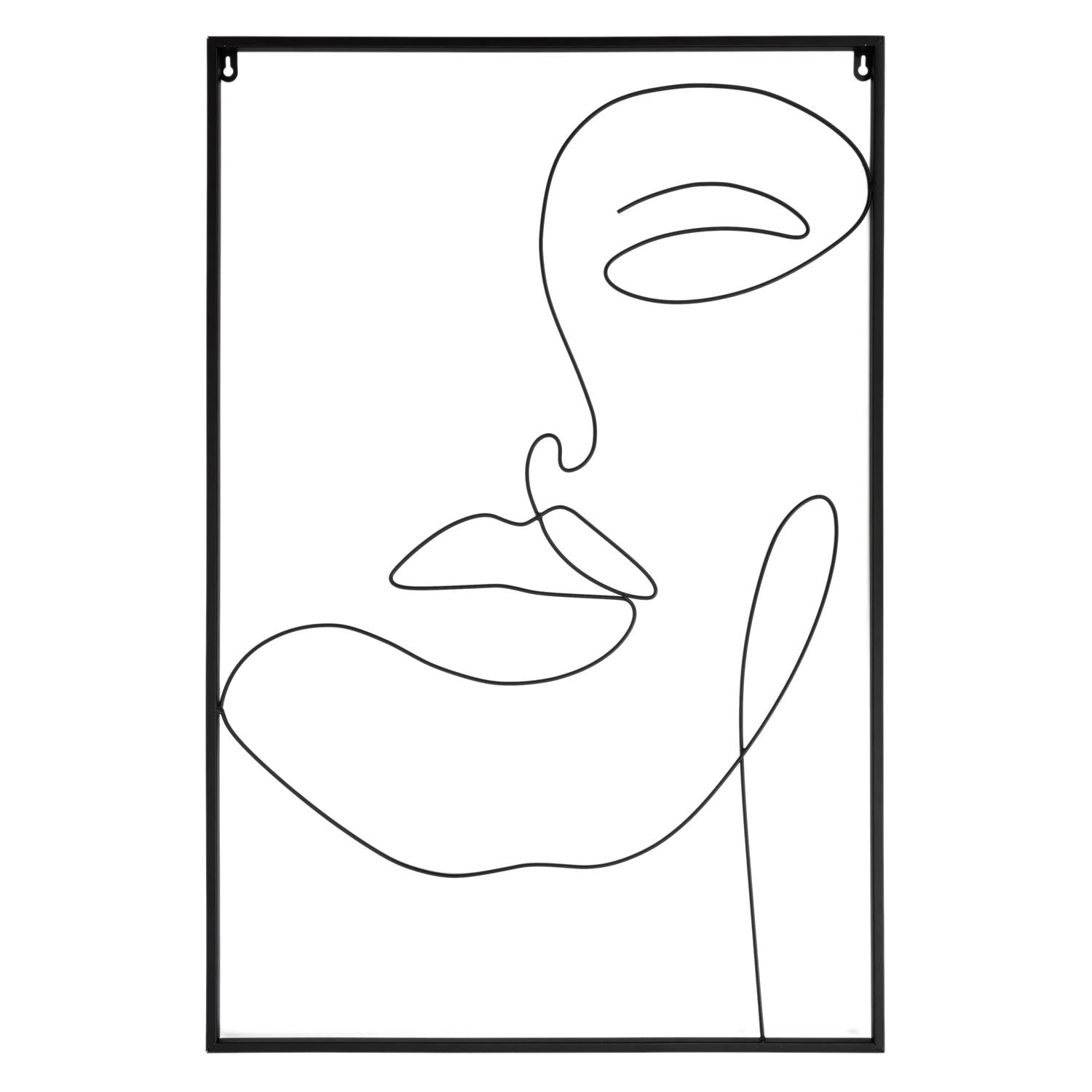 Tableau filaire visage 60x90cm