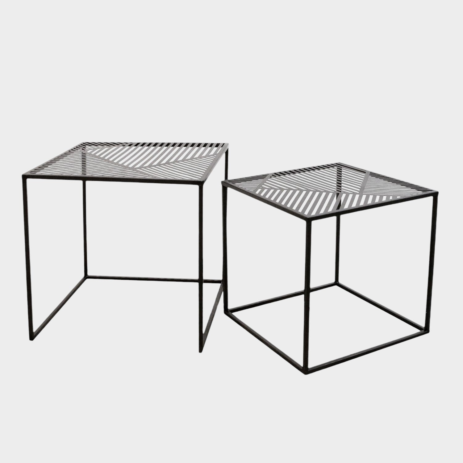 Table métal gigogne Riga x2