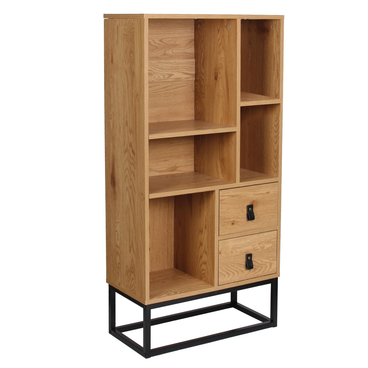 Bibliothèque bois et métal Abbott