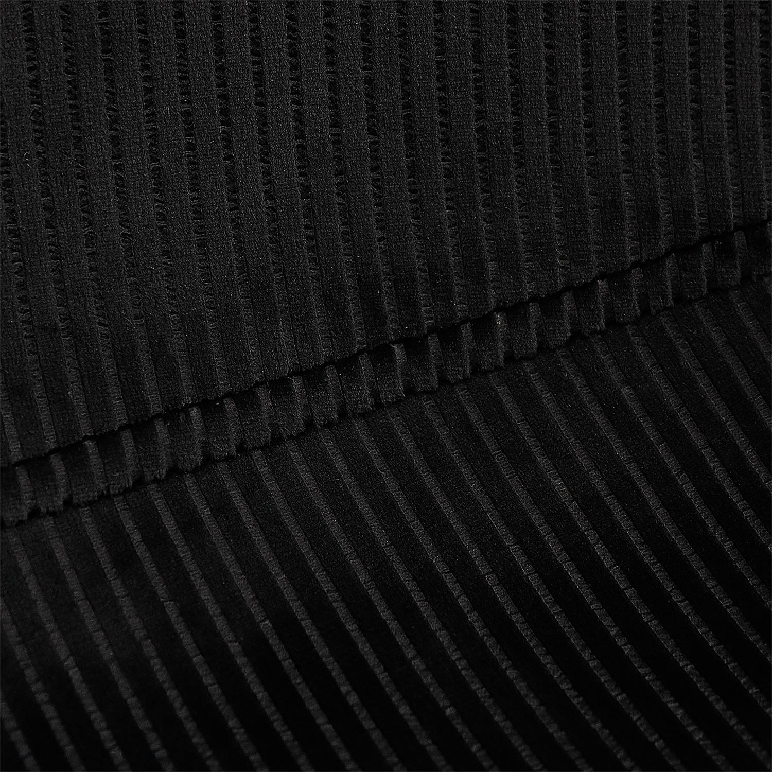 Chaise velours côtelé Giulia noir