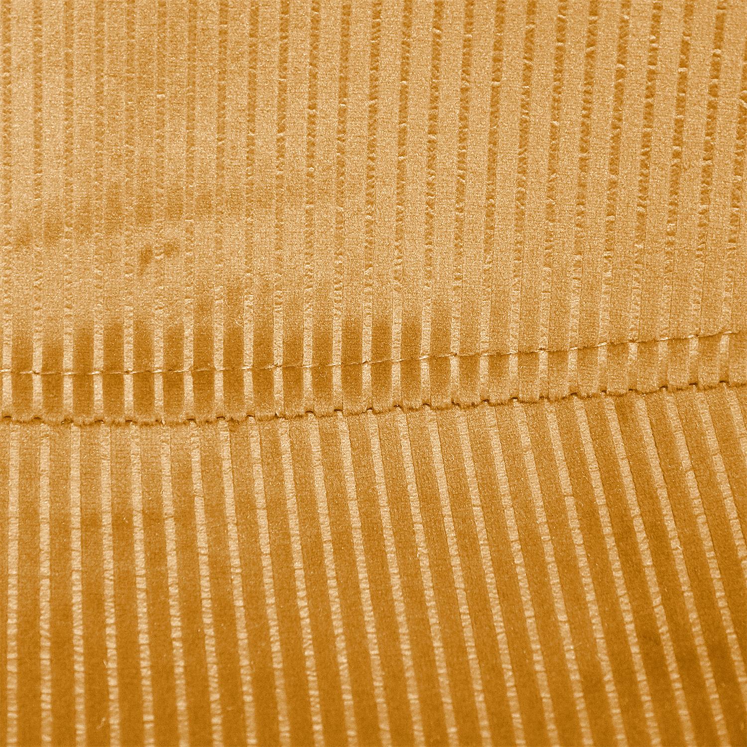 Chaise velours côtelé Giulia jaune moutarde