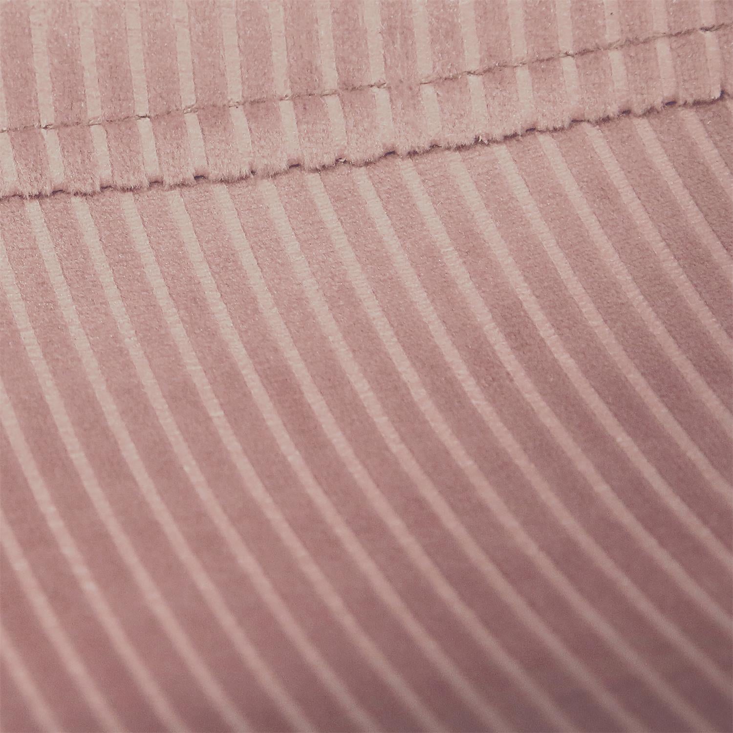 Chaise velours côtelé Giulia rose