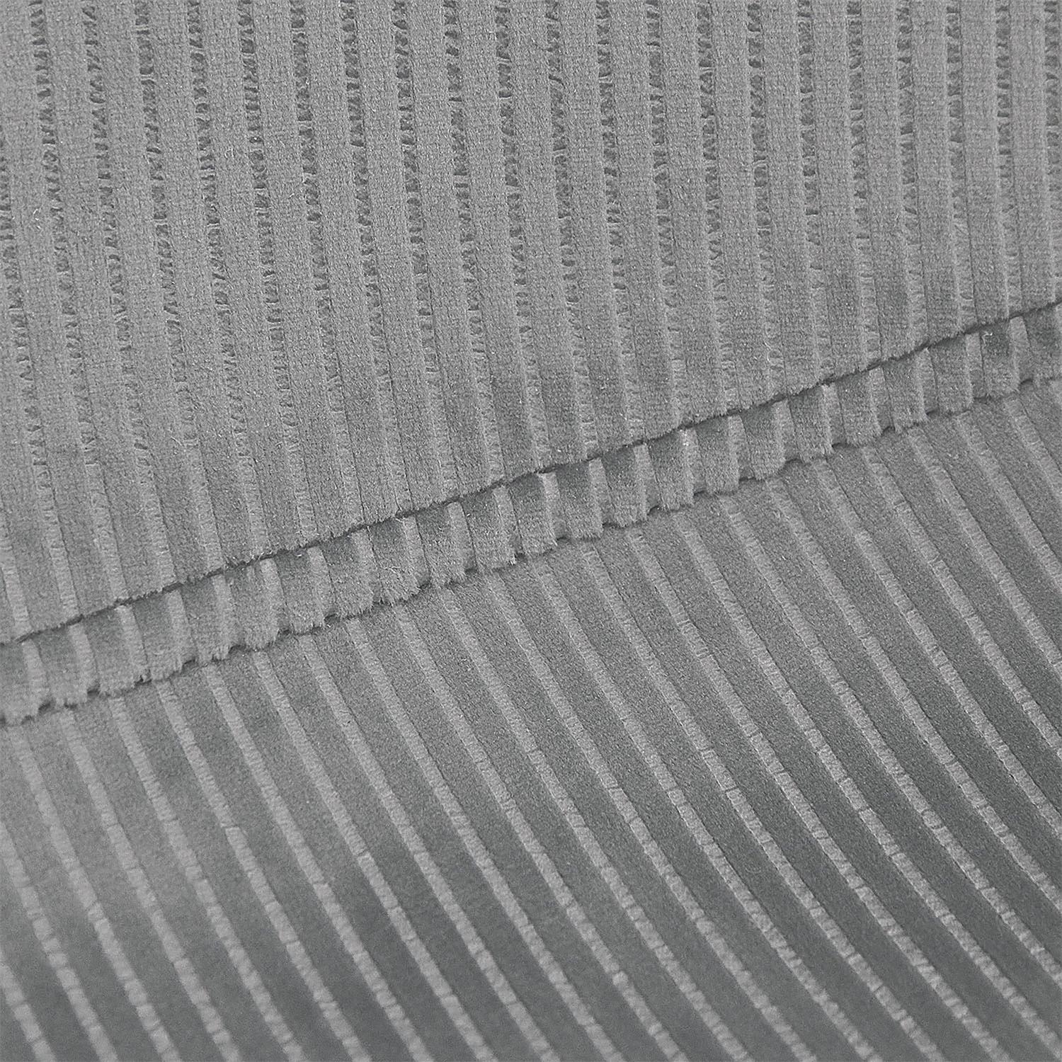 Chaise velours côtelé Giulia gris clair