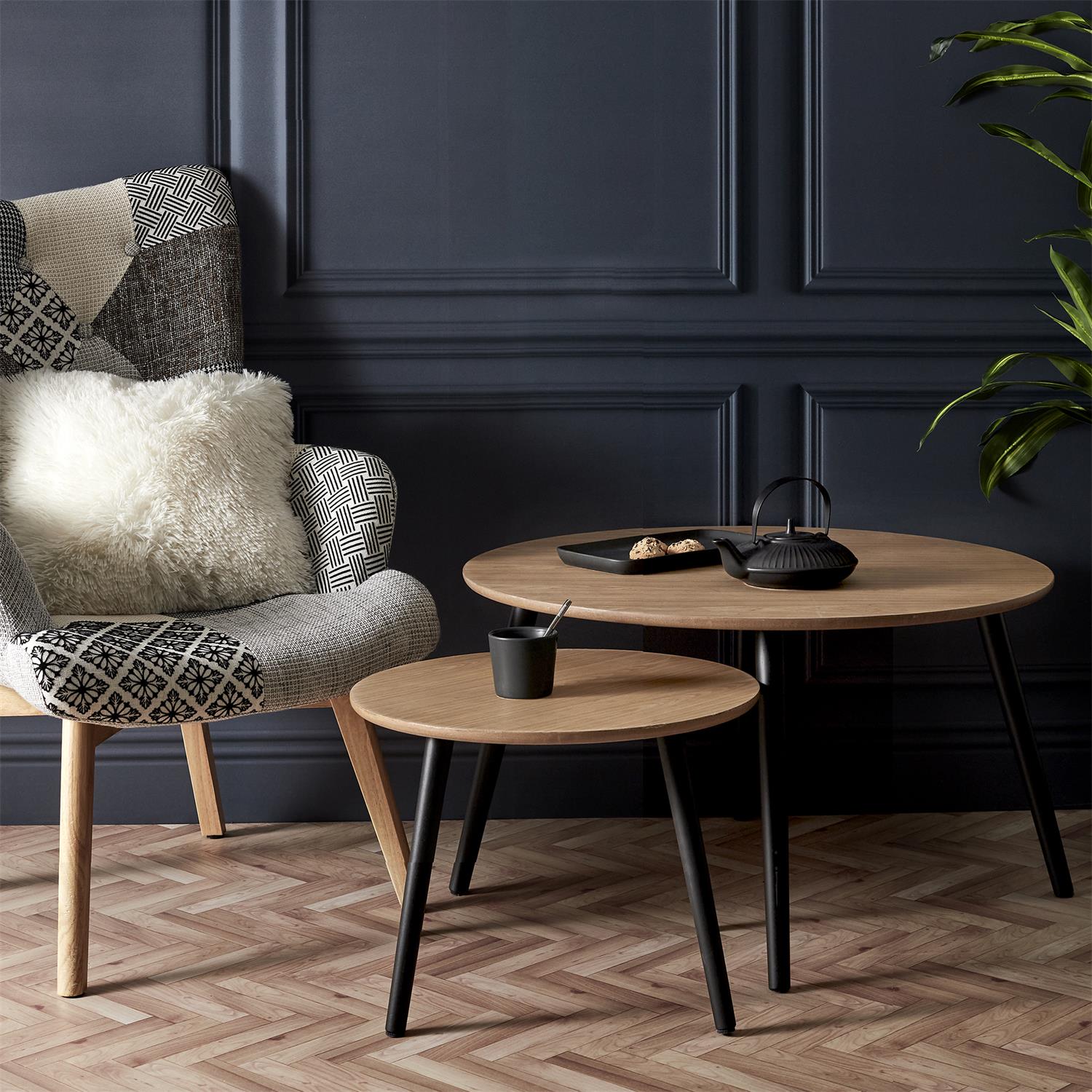 Table gigogne ronde Monroe x2