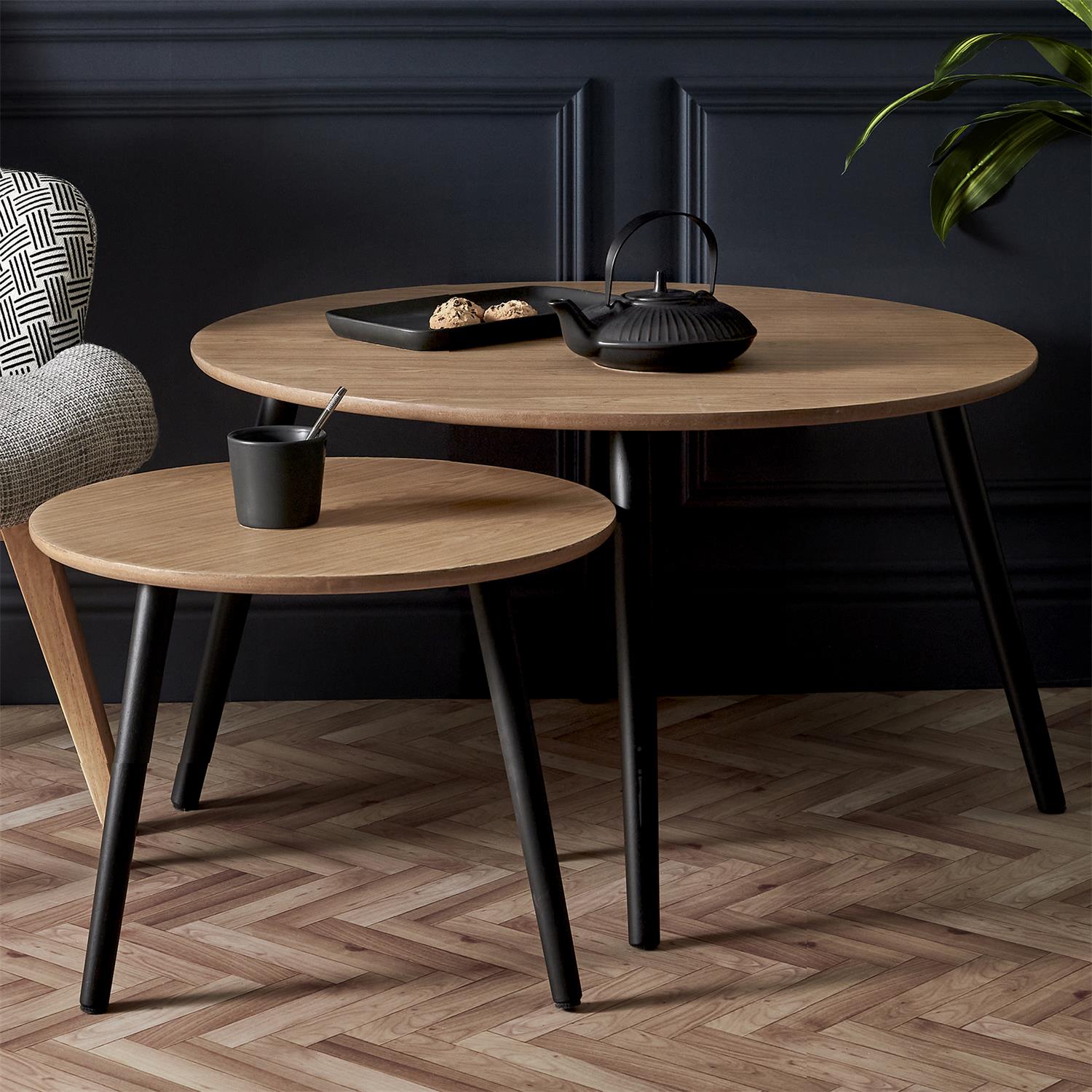 Table gigogne ronde Monroe x2