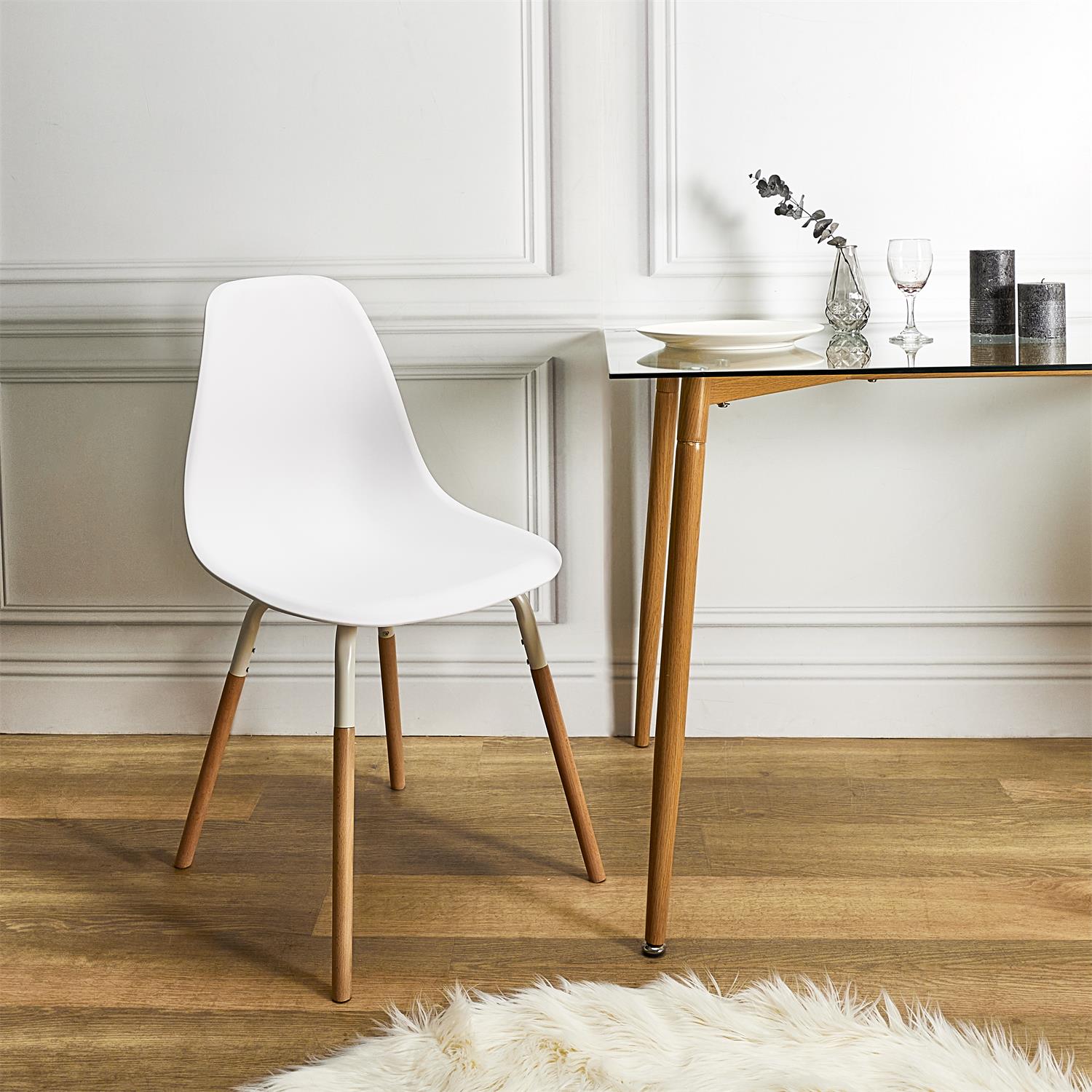 Chaise Phenix blanc